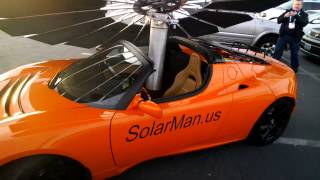 Lotus Solar Awning at CES 2014 #ThroughGlass