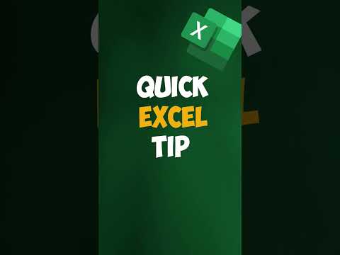 Quick Excel tip #shorts