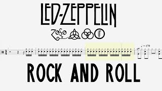 Led Zeppelin - Rock and Roll (Drum Tabs) By Chamis Drums