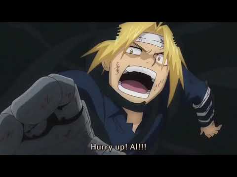 Full Metal Alchemist Brotherhood: Ed finds Al's Body
