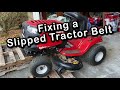 How To Quickly Fix A Slipped Troy Bilt Lawn Tractor Belt Blade Engagement Belt