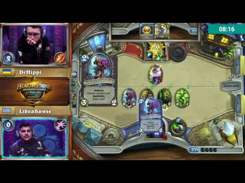 Like a Bawse vs DrHippi Hearthstone Europe Summer Championship Round 3 part 1/2