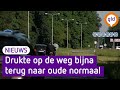 Op de weg is het weer bijna net zo druk als voor corona