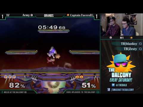 Melee @ the Balcony 83 - Losers Finals ft. Franz (Doctor Mario) VS Captain Faceroll (Sheik)