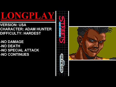 Streets of Rage [USA] (Sega Genesis) - (Longplay - Adam Hunter | Hardest Difficulty)