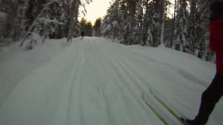 preview picture of video '720p GOPR0 Hero HD cross country skiing in Oslo 2009 December 31'