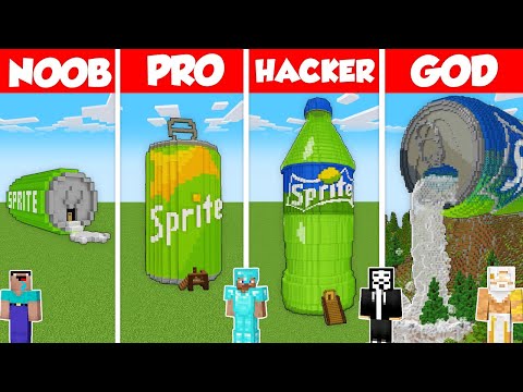 EPIC Minecraft Sprite Soda Can House Challenge