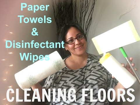 Money Saving Hack! Cleaning Floors with Paper Towels & Wipes