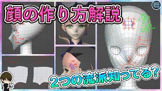 【3DCG】あなたはどっち派?四角、三角ポリゴンの使い分けも解説【CGデザイナー/モデリング/キャラ/トポロジー】