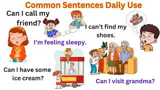 Common Sentences Daily Use | Learn English for Kids Speaking | English Speaking Practice |