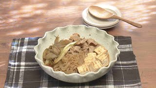 【3分クッキング公式】豚しゃぶとごぼうのすき煮