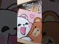 Cute Canvas Painting ll 🌸🐻 mini canvas ll  #viral #viralshorts #shorts