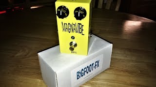 Video thumbnail for Bigfoot FX Magnavibe Vibrato Demo! by Tri Pedal Reviews