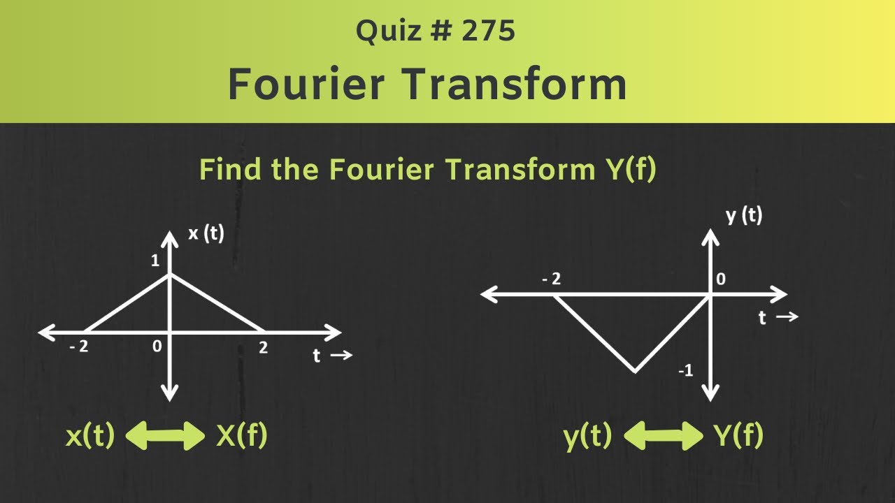 Fourier Transform Solved Problem | Quiz # 275