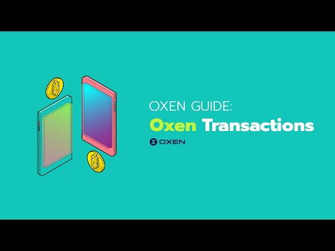 Oxen Guide — Transactions in the Oxen GUI Wallet