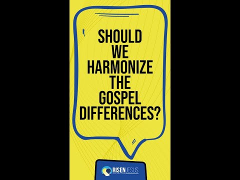 Should we harmonize the Gospel differences? | #shorts