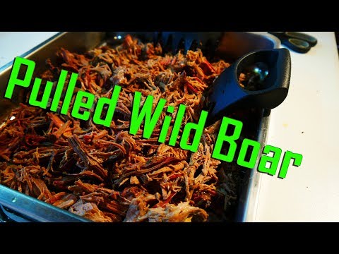 Pulled Wild Boar Wildschwein vom Pelletsmoker Y-BBQ