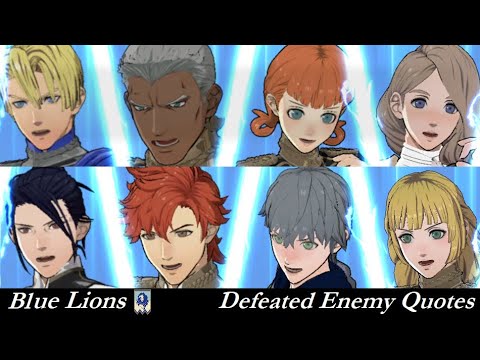 Fire Emblem: Three Houses - Defeated Enemy Quotes (Blue Lions)