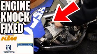 Fixing engine knock on KTM, Husky and Husaberg - Dirt Tricks timing chain tensioner installation