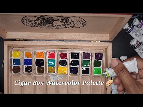 Custom Cigar Box Watercolor Palette (Part 2) #diy 