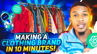 Creating a Clothing Brand with AI In Less Than 10 Minutes! (MUST WATCH) 😱