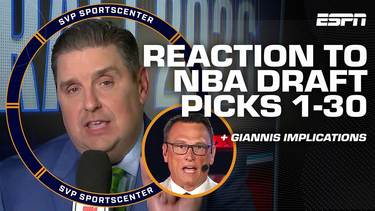 REACTING to NBA Draft first round 🚨 Biggest surprises + Giannis trade fallout | SC with SVP