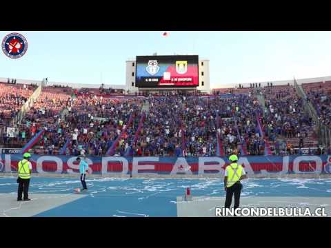 "Vamos, vamos leones, que el domingo..." Barra: Los de Abajo • Club: Universidad de Chile - La U