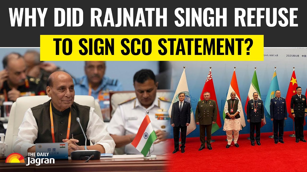 India&#39;s Big Message To China And Pakistan, Rajnath Singh Refuses To Sign SCO Joint Statement