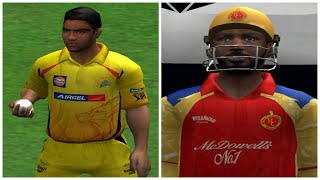 IPL 2011 Final | R Ashwin Dismisses Chris Gayle | CSK vs RCB | EA Sports Cricket 07