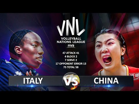 Italy vs China | Women's VNL 2024