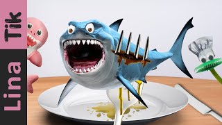 Eating BABY SHARKS for Meal | Lina Tik ASMR Mukbang eating sounds