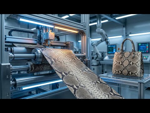 Inside an AI-Simulated Exotic Leather Production Ecosystem | Full Manufacturing Process