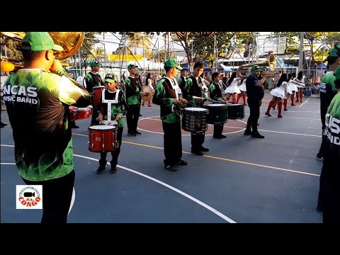 Presentación final de INCAS MUSIC BAND en Desfile del Correo El Refugio 2025, Ahuachapán.