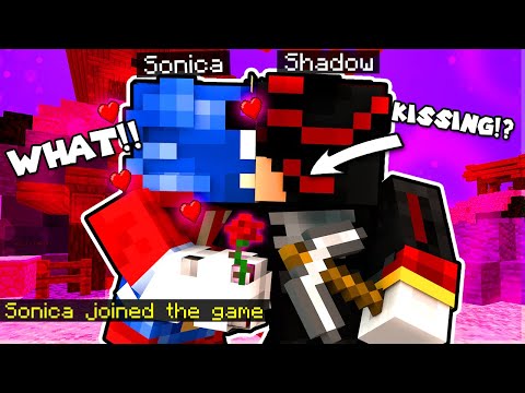 Sonica KISSES Shadow In Minecraft!