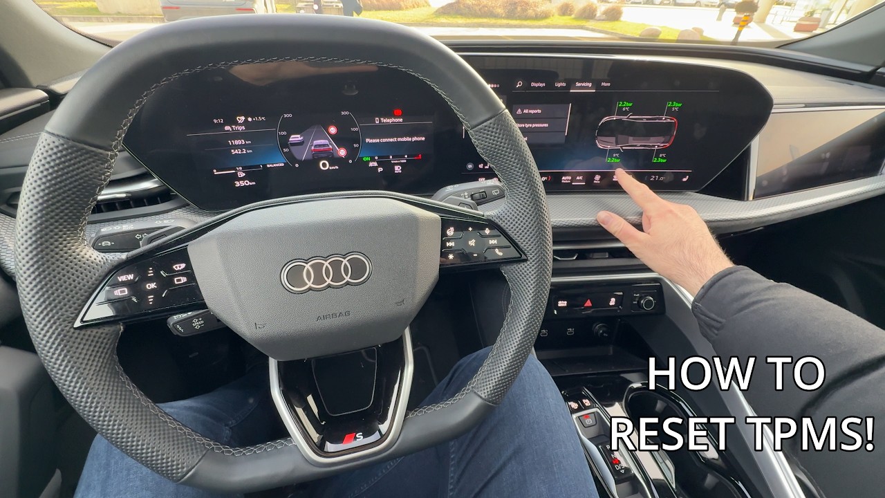 HOW TO RESET THE TIRE PRESSURE on the new Audi Q5 2026 (& other new AUDI models)