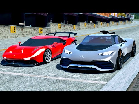 Ferrari P80/C vs Mercedes-AMG Project One at Spa