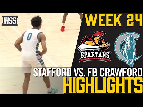 Fort Bend Crawford vs Stafford Basketball Highlights | 21-4A Showdown