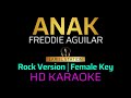 ANAK - Rock Version | KARAOKE - Female Key