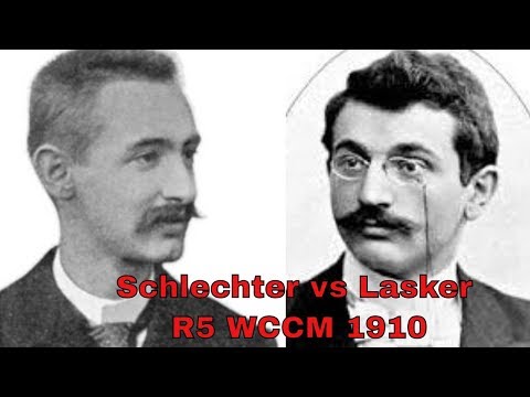 Schlechter vs Lasker 1910 Chess School