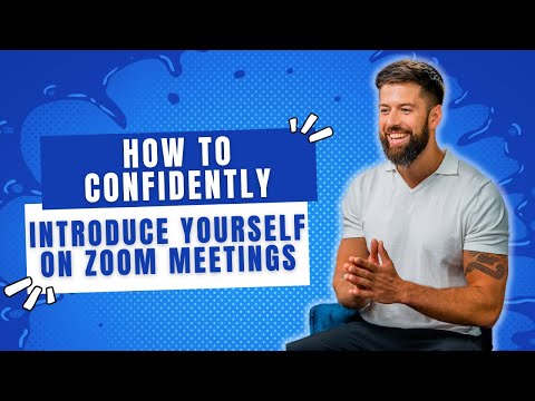Part of a video titled How To Confidently Introduce Yourself on Zoom Meetings - YouTube