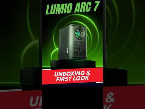 Lumio Arc 7 unboxing and first look 😍🎥 | #lumioarc7 #projector #unboxing ⁩