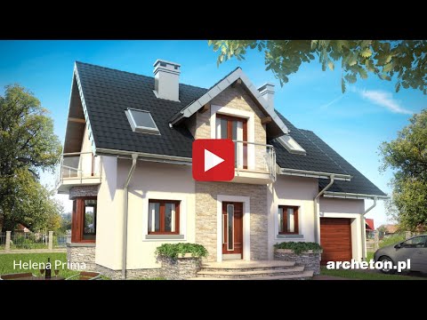 Projekt domu Helena Prima - archeton.pl - z użytkowym poddaszem 158,5 m2