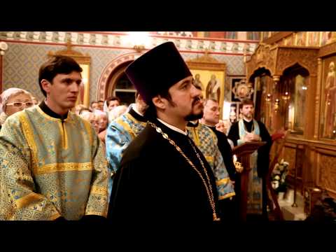 Приветствие митрополита Меркурия настоятелю и прихожанам храма по завершении Всенощного бдения накануне престольного праздника