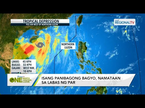 One North Central Luzon: Isang panibagong bagyo, namataan sa labas ng PAR