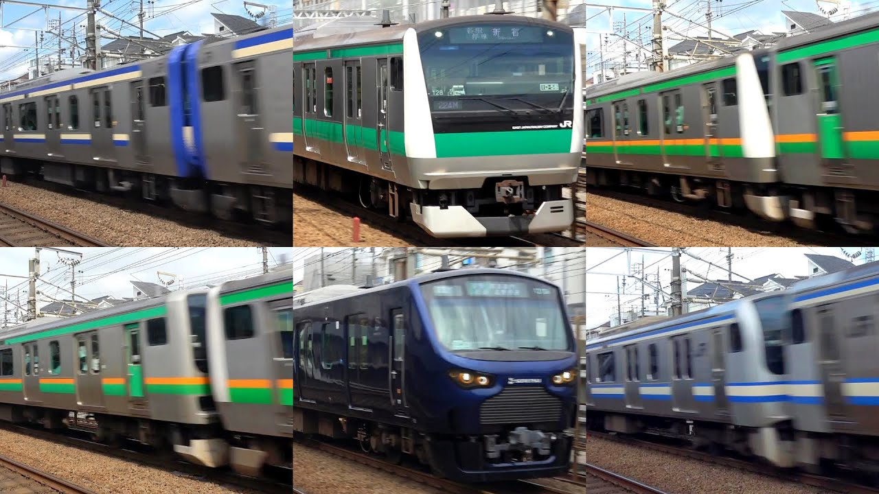 "120km/h通過の名所" 横須賀線・湘南新宿ライン・相鉄線・埼京線直通 豪快すぎるジョイント音で高速通過 速度計付き