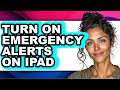 How To Turn On Emergency Alerts On Ipad Only Way