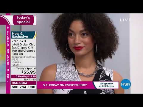 HSN | IMAN Global Chic Fashions 04.03.2022 - 04 PM