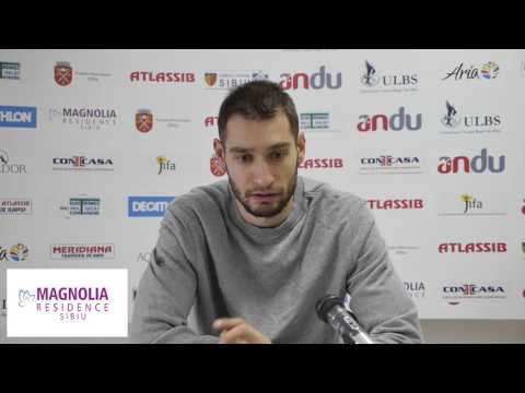 Igor Mijajlovic și Dan Fleșeriu, înaintea partidei cu Energia TG. Jiu