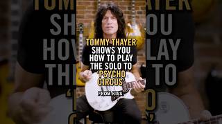 Tommy Thayer Shows You How To Play The Solo To Psycho Circus #gibsonapp #kiss #guitareducation
