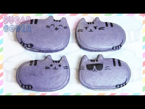 PUSHEEN MACARONS COOKIES, DESSERT IDEAS